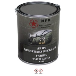 Army Kunstharz Decklack 1 L Dose RAL 6031 waldgrün - 22,90 €/L