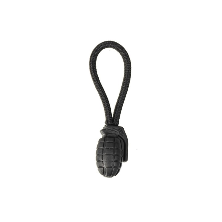 5 Stück Reißverschluss Ring Puller Pineapple schwarz - 0,50 €/Stück