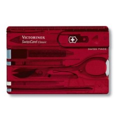 Victorinox Swiss Card Classic rot transparent