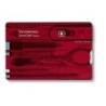 Victorinox Swiss Card Classic rot transparent