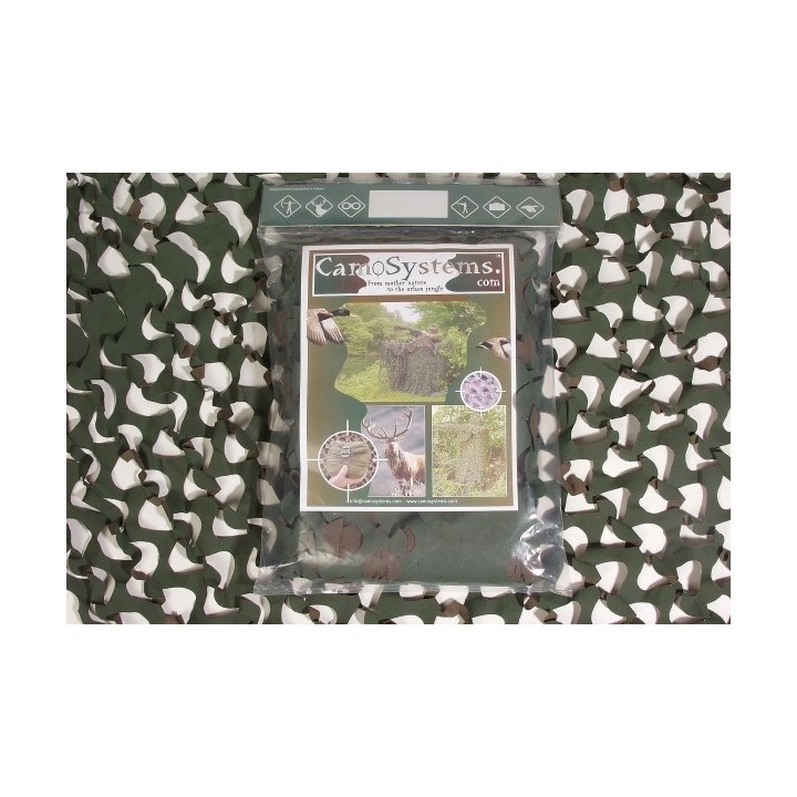 2,4 x 6 m Tarnnetz Basic Light woodland 14,40m²  3,33 €/m²
