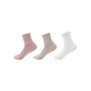 3er Pack Damen Socken Baumwolle » 3 Paar Premium Kurzsocken » Kurzschaft MED + DIA » Venenfreundlich ohne Gummibund - B / 35-