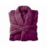 Bademantel flauschig » Saunamantel in Teddy-Plüsch Qualität » leichter/dünner Morgenmantel 100 cm lang » unisex - Dunkelmagen