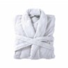 Bademantel flauschig » Saunamantel in Teddy-Plüsch Qualität » leichter/dünner Morgenmantel 100 cm lang » unisex - Helles Lila