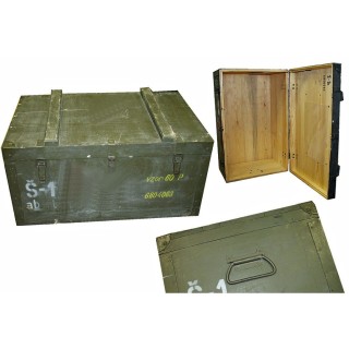 NATO Sanitäts Holzkiste S-1 gebraucht 80 x 54 x 43,5