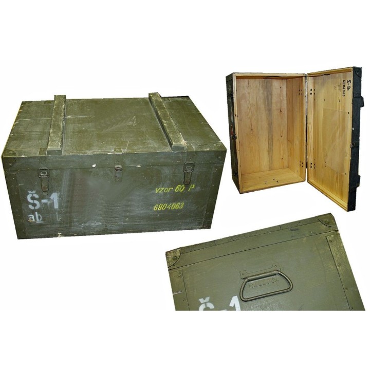 NATO Sanitäts Holzkiste S-1 gebraucht 80 x 54 x 43,5