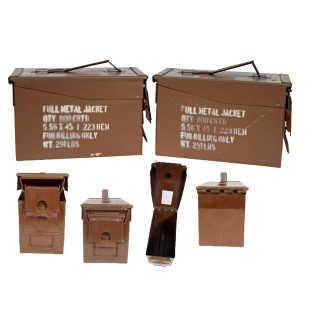 2 St. Munitionskiste CAL. 5,56 x 45 braun neuw. 30 x 14 x 19cm - 14,95€/Stück