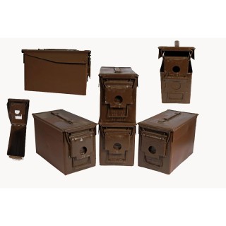 4 St. Britische Munikiste Defense braun med. gebr. 30 x 14 x 19cm - 10,73€/Stück