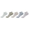 Damen Sneaker Socken » Set 5 Paar Strümpfe » 5er Pack Sneakersocken » Baumwollsocken mit elastischem Mittelfußband - B / 35-3