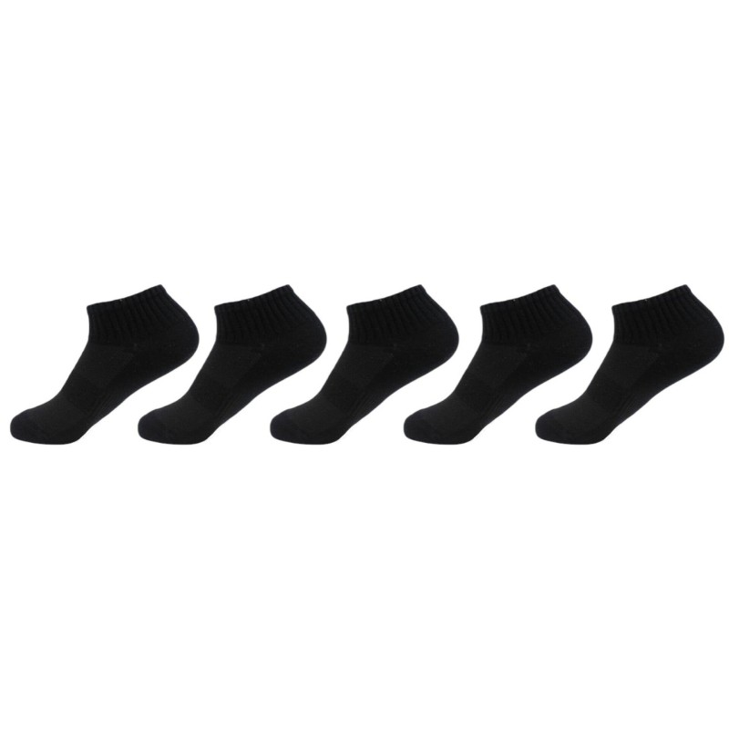 Damen Sneaker Socken » Set 5 Paar Strümpfe » 5er Pack Sneakersocken » Baumwollsocken mit elastischem Mittelfußband - D / 39-4