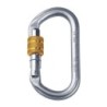 Singing Rock Karabiner Stahl Oval screwlock