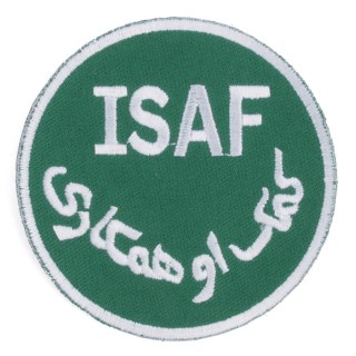 Armabzeichen ISAF weiß/grün
