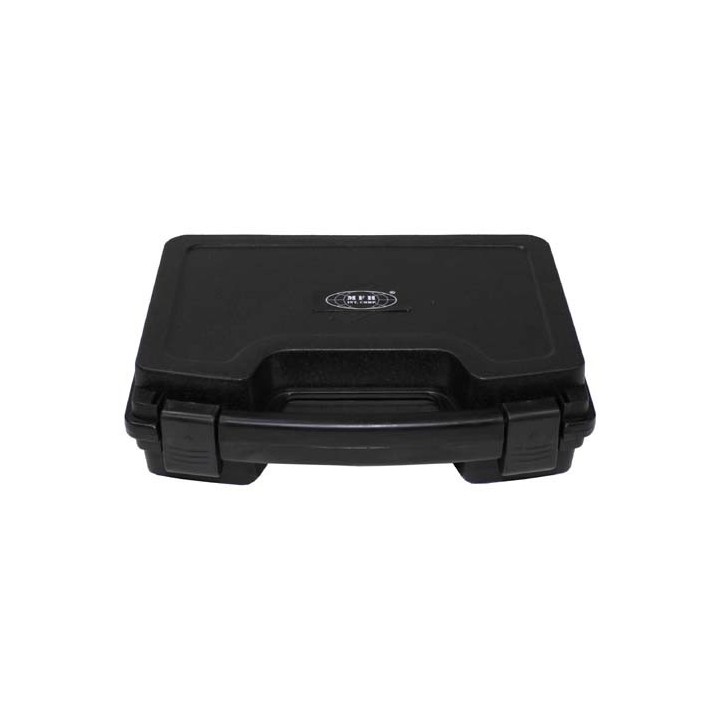 Gepolsterter Koffer abschliessbar klein schwarz 26 x 20,5 x 8,3