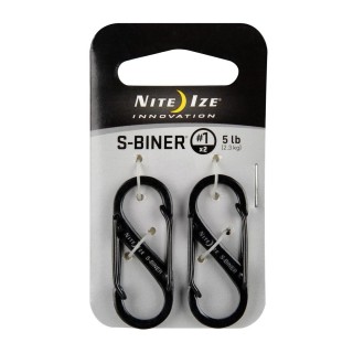 2 Stück Nite Ize Karabinerhaken S-Biner Nr.1 schwarz - 3,45€/Stück