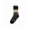 Hüttensocken » Kuschelsocken » Anti Rutsch Socke » Winter Hausschuhe » Strick Fleece in schwarz/weiß - Motiv 3