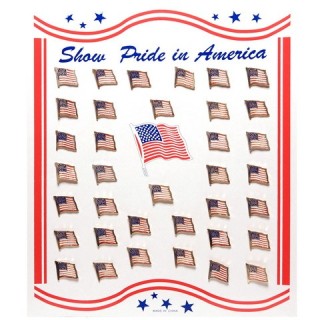 Mini Metallabzeichen Flagge USA 1 Stück Restposten