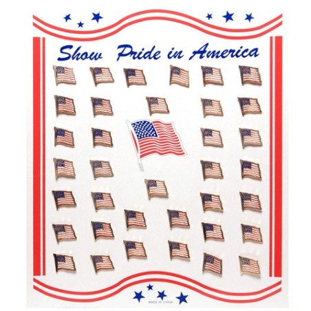 Mini Metallabzeichen Flagge USA 1 Stück Restposten