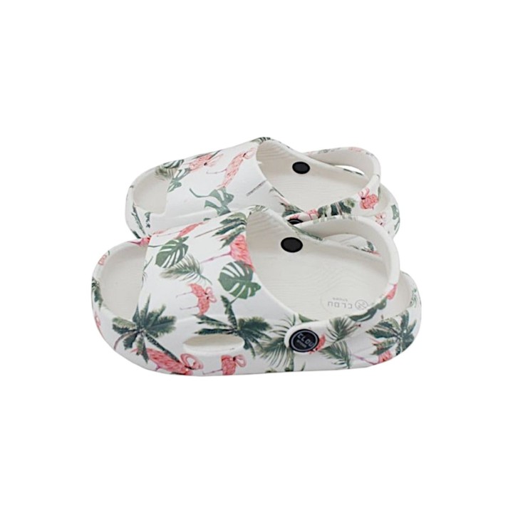 Kinder Badelatschen mit Blumenmuster » günstige Kinderschuhe 'Clou Shoes' » Badeschlappen, Schuhe & Slipper » offene Sandalen