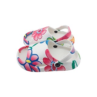 Kinder Badelatschen mit Blumenmuster » günstige Kinderschuhe 'Clou Shoes' » Badeschlappen, Schuhe & Slipper » offene Sandalen