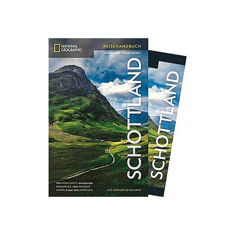 NATIONAL GEOGRAPHIC Reisehandbuch Schottland mit Maxi-Faltkarte.