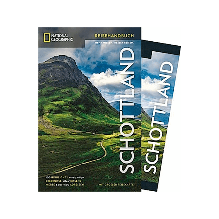 NATIONAL GEOGRAPHIC Reisehandbuch Schottland mit Maxi-Faltkarte.