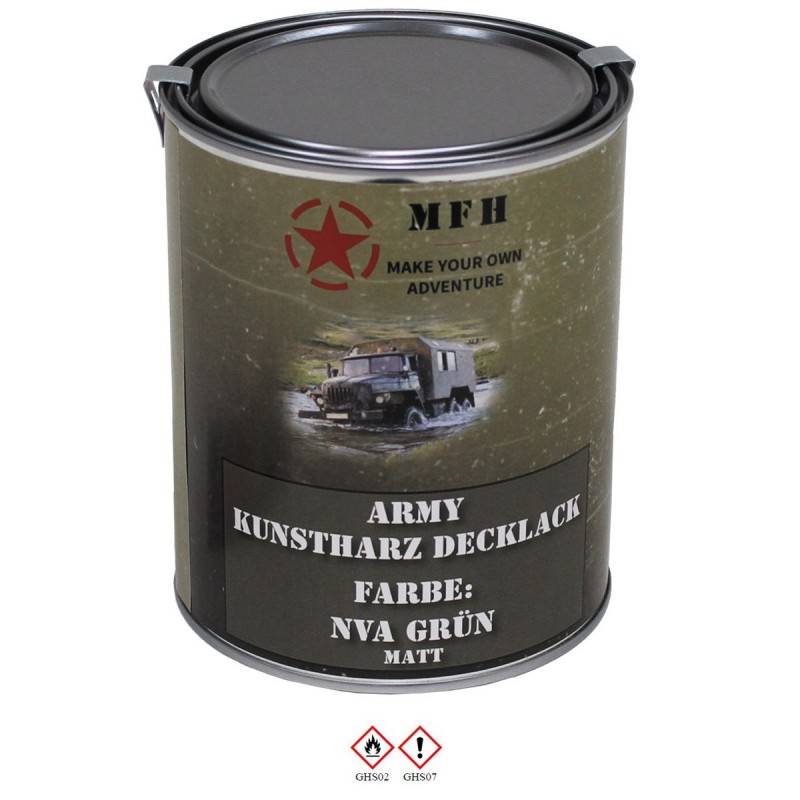 Army Kunstharz Decklack 1 L Dose RAL 6003 NVA grün matt - 22,90 €/L