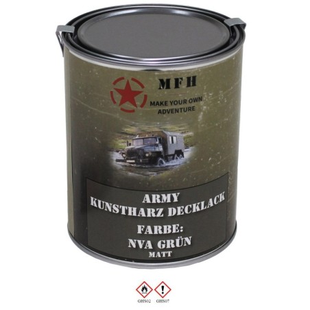 Army Kunstharz Decklack 1 L Dose RAL 6003 NVA grün matt - 22,90 €/L