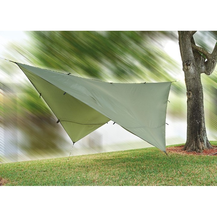 Snugpak All Weather Shelter G2 Tarp oliv 3 x 3m (9m²  9,99€/m²)