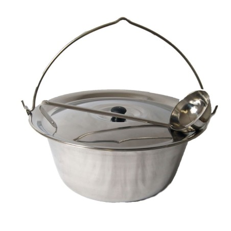 Set 14L Topf Edelstahl mit Deckel und GRATIS Schöpfkelle