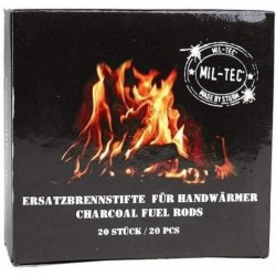 20 Stück Mil-Tec Handwärmer-Ersatzbrennstifte - 0,15 €/Stück