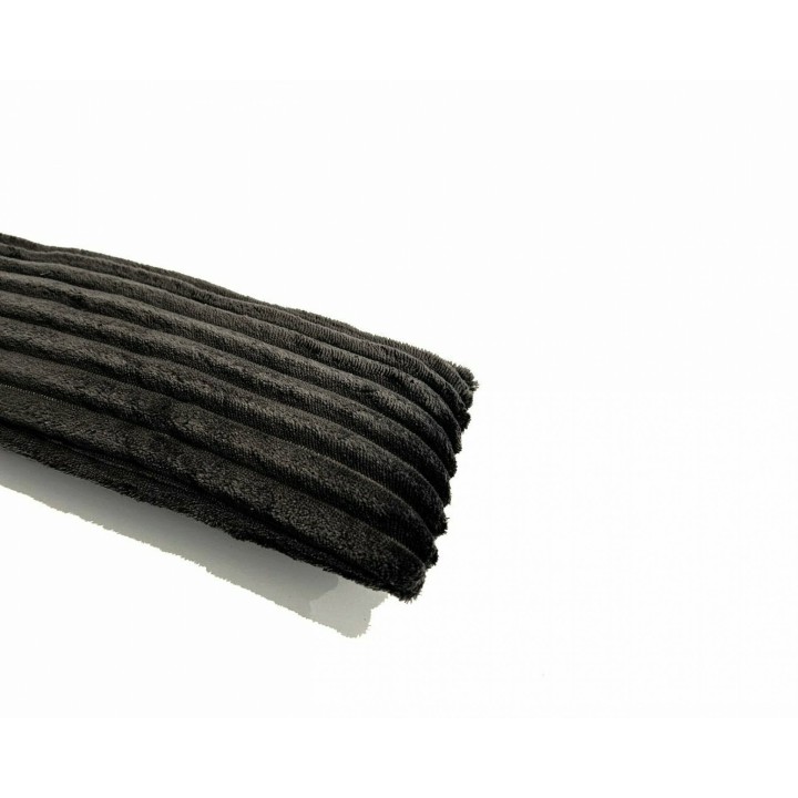 Türwindstopper in Cord-Optik 15 x 95 cm » dekorativer Zugluftstopper - Anthrazit