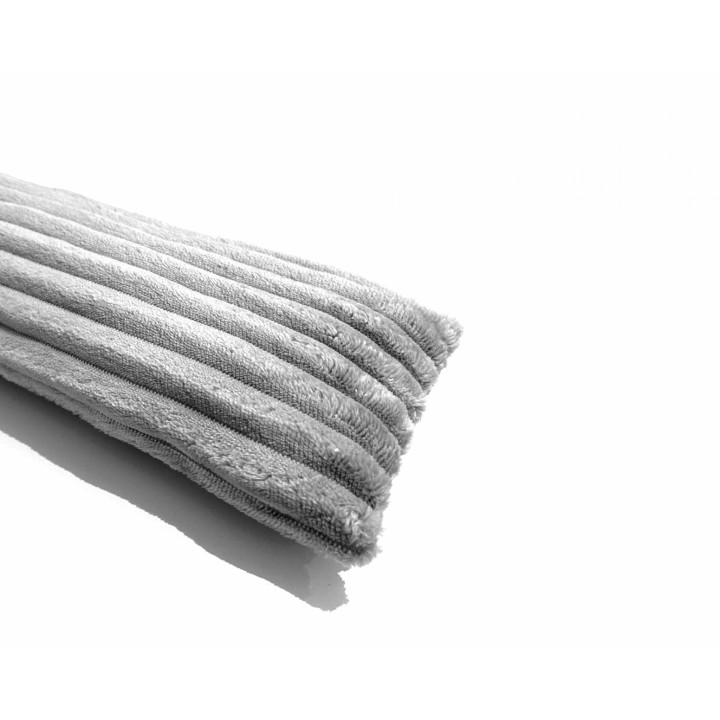 Türwindstopper in Cord-Optik 15 x 95 cm » dekorativer Zugluftstopper - Grau