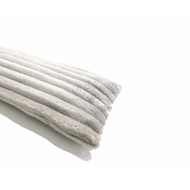 Türwindstopper in Cord-Optik 15 x 95 cm » dekorativer Zugluftstopper - Weiß