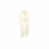 Winter Damen Schal » Fransenschal 220 x 72 cm » Damenschal in Faltenoptik » Winterschal Soft Cashmera Plissee - Creme