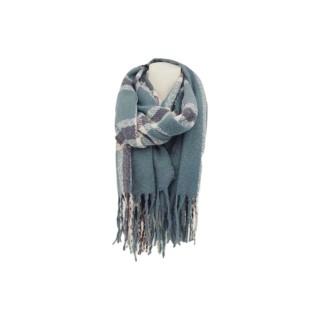 Winter Damen Schal » Winterschal kariert » Cashmera Soft » Damenschal » Fransenschal 180 x 65 cm - Grün