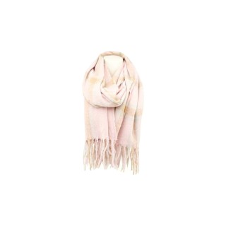 Winter Damen Schal » Winterschal kariert » Cashmera Soft » Damenschal » Fransenschal 180 x 65 cm - Rosa