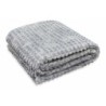 Wohndecke » Kuscheldecke » Decke Flanell in Waffeloptik » Tagesdecke 150x200cm - Hellgrau
