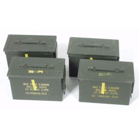 4 St. US Munikiste Gr.2 oliv medium gebraucht 28,5 x 15,5 x 18cm - 9,98 €/Stück