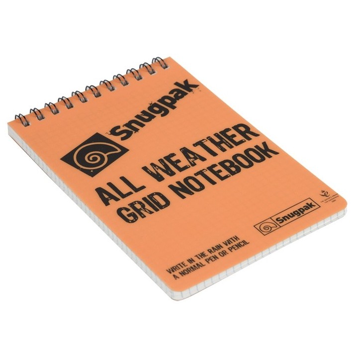 Snugpak Meldeblock 10 x 15 wasserfest orange klein