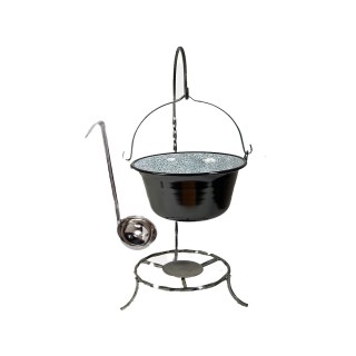 Set 6L Gulaschkessel mit Kesselständer und GRATIS Schöpfkelle