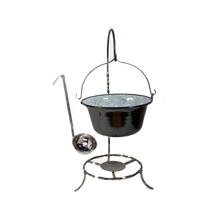 Set 6L Gulaschkessel mit Kesselständer und GRATIS Schöpfkelle