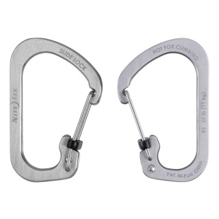 Nite Ize Karabinerhaken S-Biner Slide-Lock Nr.3 silber