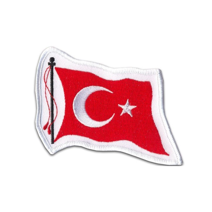 Flagge Textil Türkei wehend Restposten