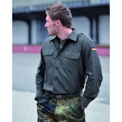 3 Stück Bundeswehr Feldhemd 1/1 Arm Gr.2/37/38 oliv gebraucht - 3,33 €/Stück