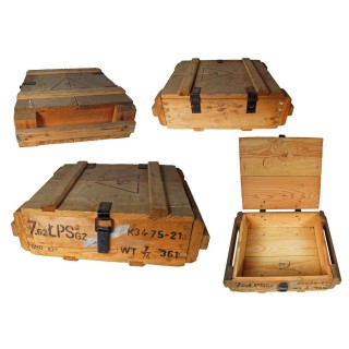 NATO Holzkiste GAK-81 natur gebraucht 48 x 38 x 16
