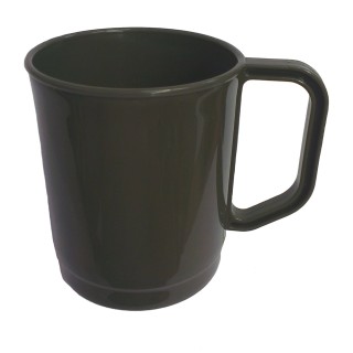 Tasse Becher Kunststoff oliv 275ml