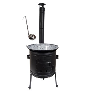 Set Ofen 31 mit Gulaschkessel 10L und GRATIS Schöpflöffel