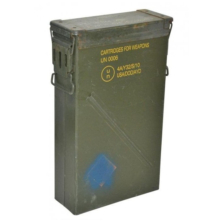 US Munitionskiste Mortar 6b oliv gebraucht 35,0 x 14,0 x 58,0
