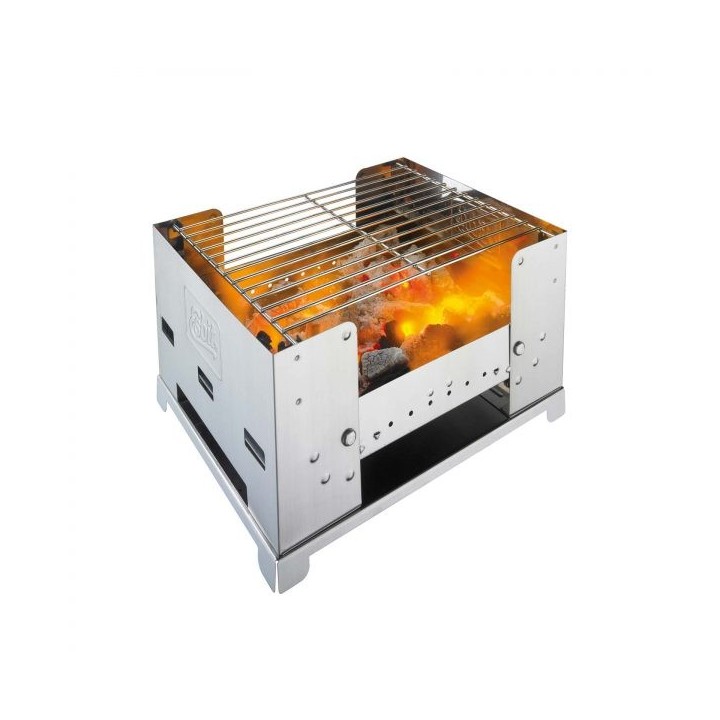 Esbit Edelstahl Kohlegrill klappbar mit Tasche