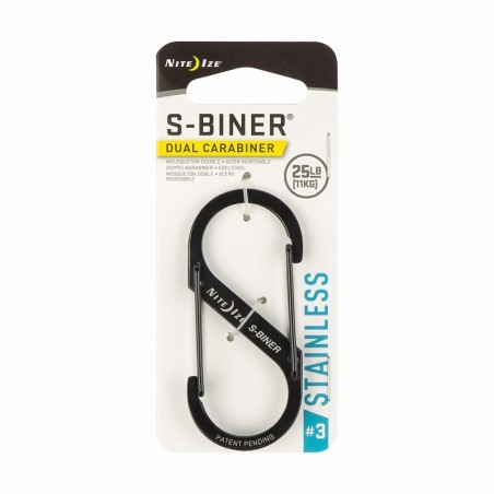 Nite Ize Karabinerhaken S-Biner Nr.2 Stahl schwarz